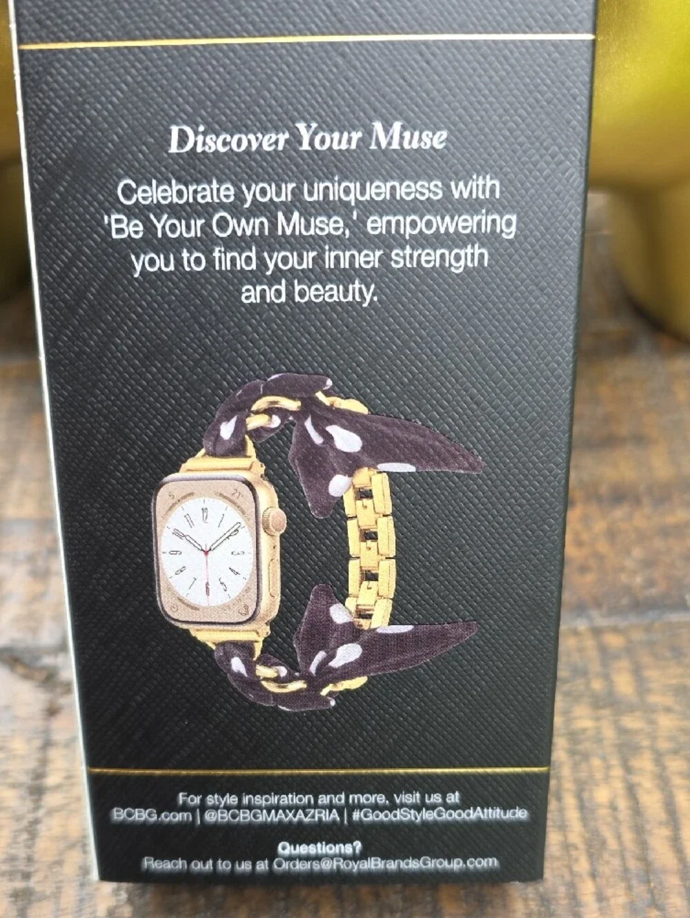 BCBG Scarf Braided Chain-Link Apple Watch Band